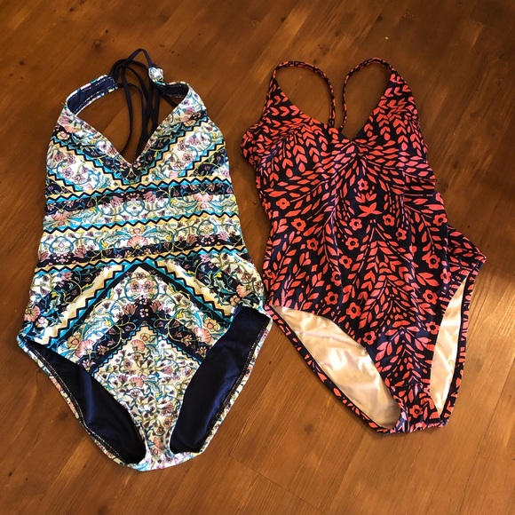 Kona Sol Other - TWO (2) Kona Sol - One Piece Bathing Suits - Floral Swim - Summer - Lot